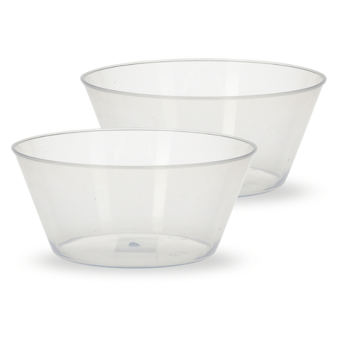 750 ml plastik skål 2x genanvendelig