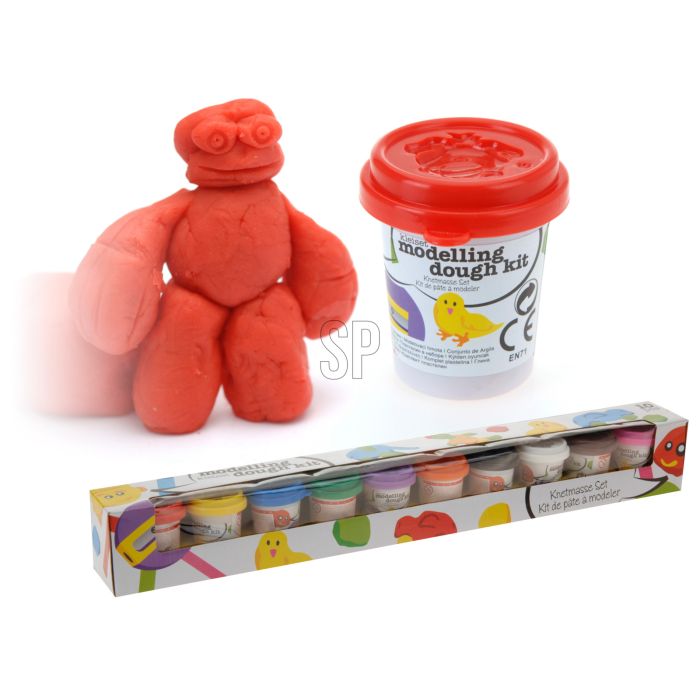 Modellervoks i potter, 10 stk. à 55 g