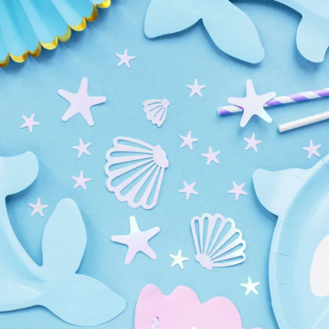 Bordkonfetti med holografisk hav motiv - 23g