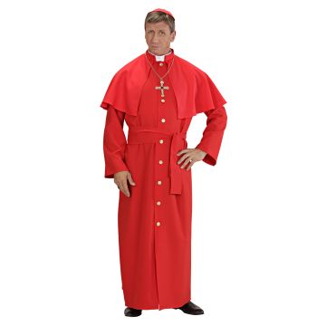 Kardinalkostume med kåbe og kalot