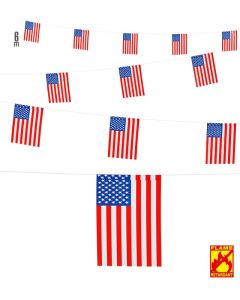 USA Flag Guirlande Amerikansk Flag - 6 M