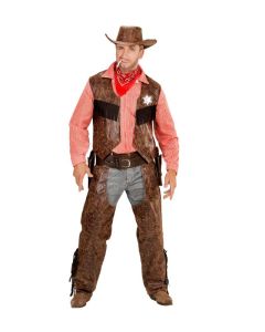Cowboy Sherif Kostume - 4 dele