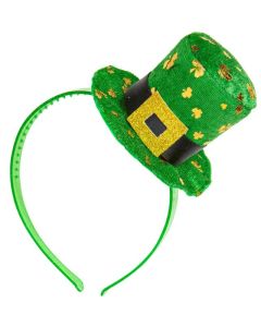 St. Patricks Day Mini Top Hat Hårbånd Grøn