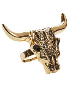 Western Cowboy Guld Ring Buffalo