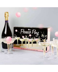 Prosecco Pong inkl 12 glas og 3 bolde