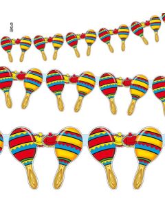 Mexicansk maracas guirlande - 3 m