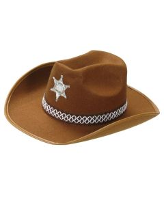 Brun sherif cowboy hat