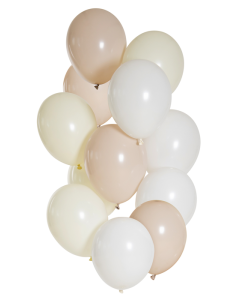 Nude nuancer ballon buket 12x - 33 cm