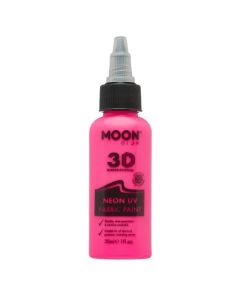 Neon UV Tekstilfarve Pink 30 ml Moon Creations