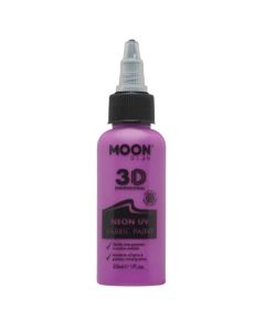 Neon UV Tekstilfarve Lilla 30 ml Moon Creations