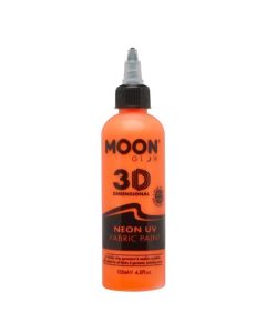 Neon UV Tekstilfarve Orange 125 ml Moon Creations