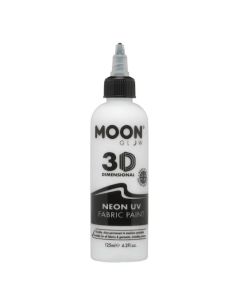 Neon UV Tekstilfarve Hvid 125 ml Moon Creations