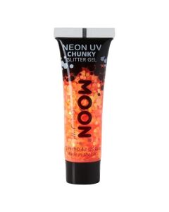 Neon UV Chunky Glitter Gel Orange 12 ml Moon Creations