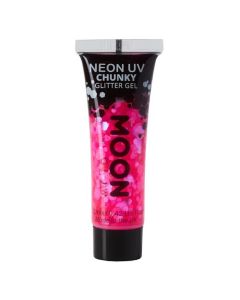 Neon UV Chunky Glitter Gel Magenta 12 ml Moon Creations