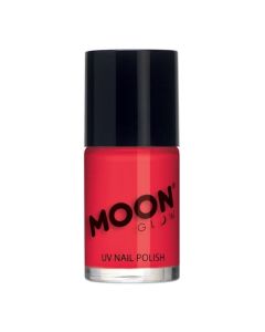 Neon UV Neglelak Intens Rød 14 ml Moon Creations