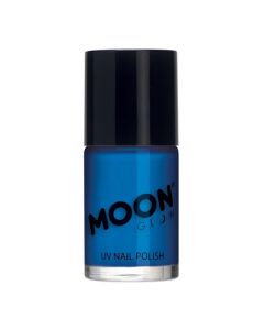 Neon UV Neglelak Intens Blå 14 ml Moon Creations 