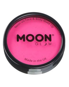 Neon UV Ansigts Og Kropsmaling Intens Pink 36 g Moon Creations