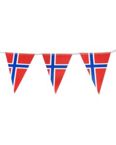 Norge Flagguirlande - 3,6 meter