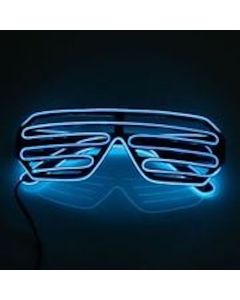 LED Briller Blå