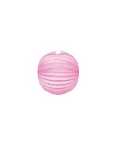 Rund Papir Lanterne i Pink - 25 cm