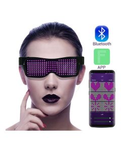 LED Bluetooth Briller - Pink