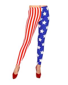 USA leggings med striber og stjerner