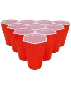 25x Hexagon Beer Pong kopper