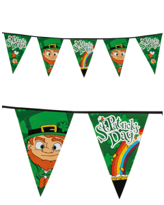 St. Patricks Day vimpelguirlande - 8 m