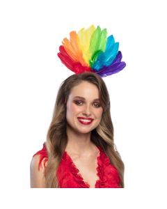 Regnbuefarvet hårbånd