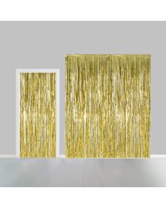 Guld Glimmerforhæng 100 x 240 cm 
