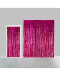 Pink Glimmerforhæng - 100 x 240 cm