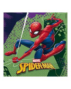 Spiderman servietter 20x - 33x33 cm