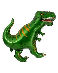 Dinosaur T-rex folieballon grøn 84 cm