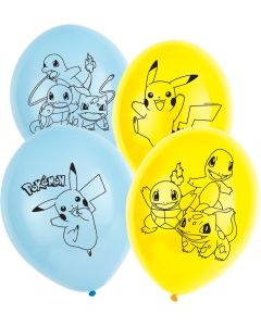 Balloner med Pokemon motiver 6x 