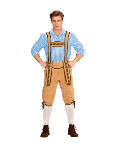 Tyroler lederhosen bukser beige