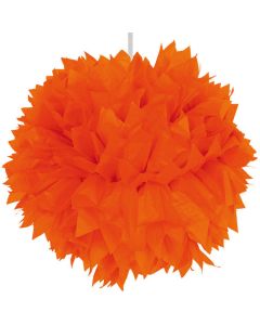 Orange pompom - 30 cm