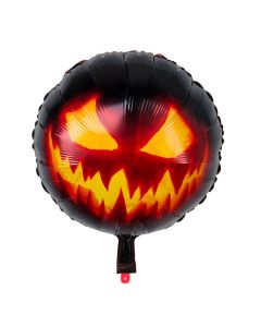 Uhyggelig halloween græskar folieballon - Ø 45 cm