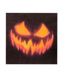 Uhyggelige halloween græskar servietter 20x - 33x33 cm