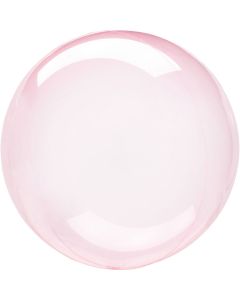 Pink Krystal Klar Folie Ballon 40 cm