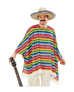 Mexicaner Poncho og hat