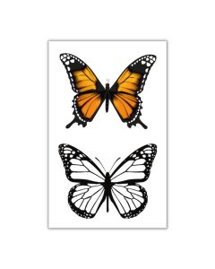 Midlertidige og kunstige sommerfugle tatoveringer 2x - 10,5x20 cm 
