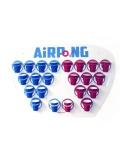 Air Pong sæt -  2x bolde & 24x kopper
