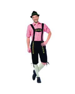  Tyroler lederhosen bukser Johann lang sort