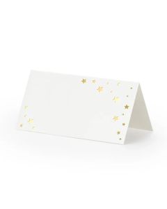 Bordkort med Guld Stjerner 10x
