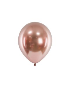 Rose Gold Chrome balloner 10x - 30 cm