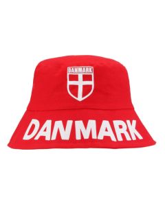 Danmark Bøllehat i Rød Og Hvid
