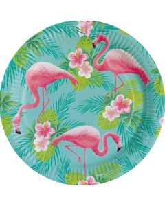 Flamingo Tallerkner 8x - 23 cm