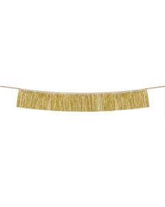 Guld Guirlande med Frynser - 135 cm