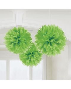 Pomponer i Grøn 3x - 40 cm