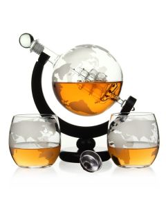 Whisky Dekanter Globus Med Glas karaffel